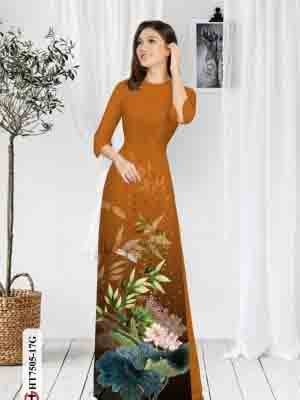 vai ao dai hoa sen shop my my cuc hot 865218