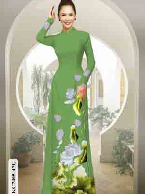 vai ao dai hoa sen shop my my phong cach 10337