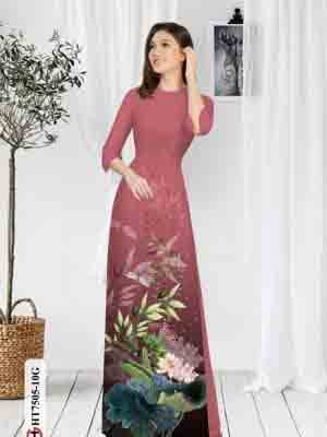 vai ao dai hoa sen ton dang ngoc dep 1265267