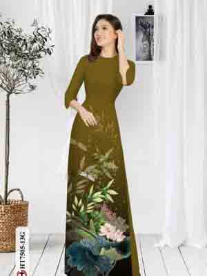 vai ao dai hoa sen ton dang ngoc long lanh 1565295