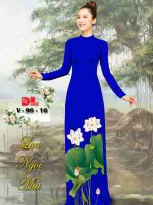 vai ao dai hoa sen ton dang ngoc phong cach 386191