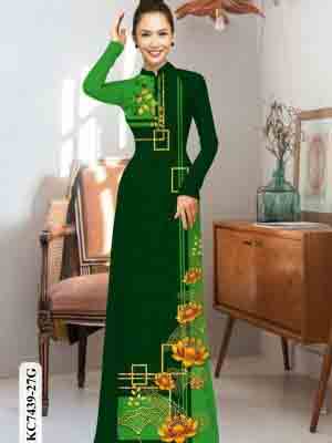 vai ao dai hoa sen truyen thong gia tot 142061