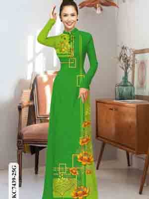 vai ao dai hoa sen truyen thong long lanh 142053