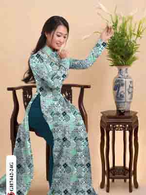 vai ao dai hoa van rat duyen thanh lich 146599