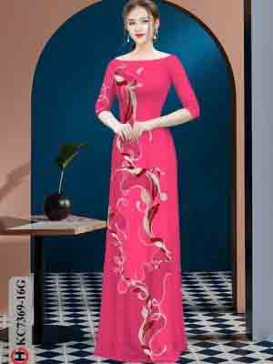 vai ao dai hoa van shop my my cuc dep 8219