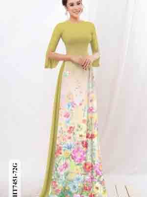 vai ao dai in hinh hoa 3d co truyen cuc dep 332258