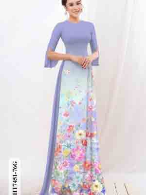 vai ao dai in hinh hoa 3d re duoc chon nhieu 732222