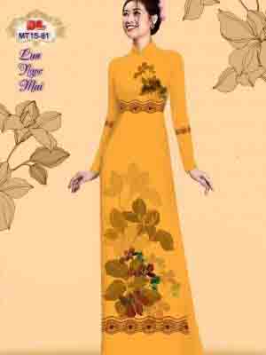 Vải Áo Dài Hoa In 3D AD MT15 24