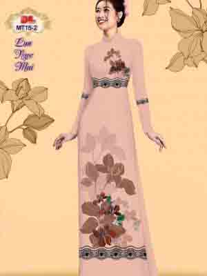 Vải Áo Dài Hoa In 3D AD MT15 22