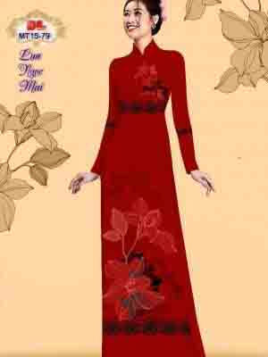 Vải Áo Dài Hoa In 3D AD MT15 28