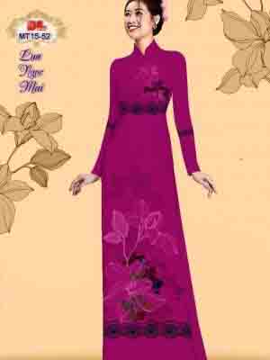 Vải Áo Dài Hoa In 3D AD MT15 20