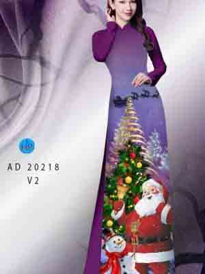 Vải Áo Dài Giáng Sinh AD 20218 19