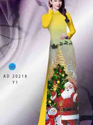 Vải Áo Dài Giáng Sinh AD 20218 34