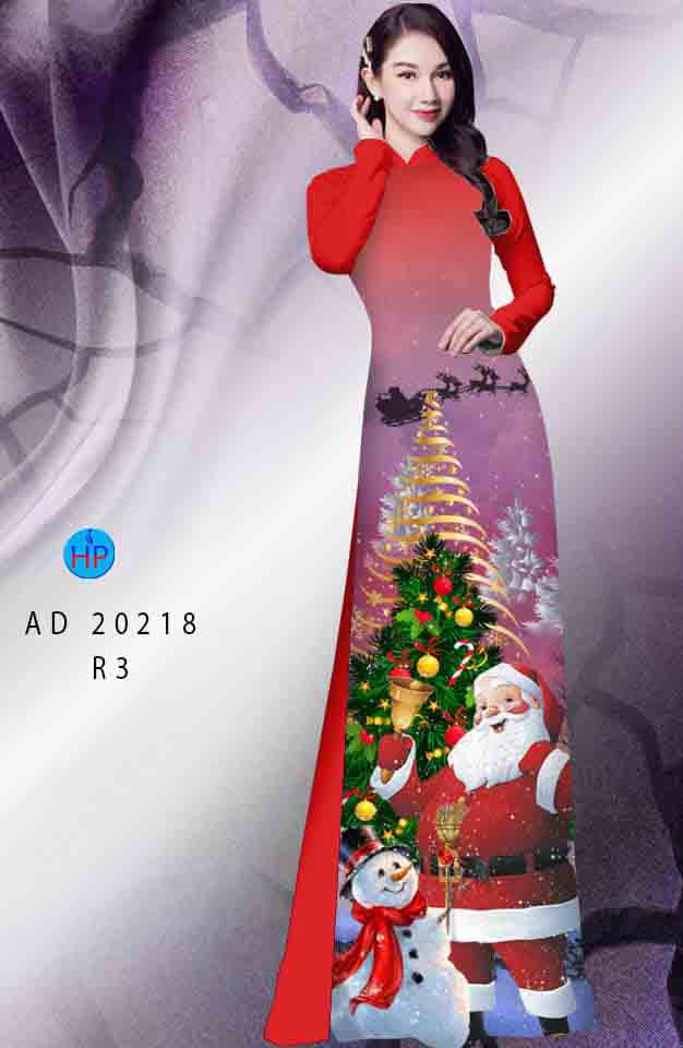 Vải Áo Dài Giáng Sinh AD 20218 37