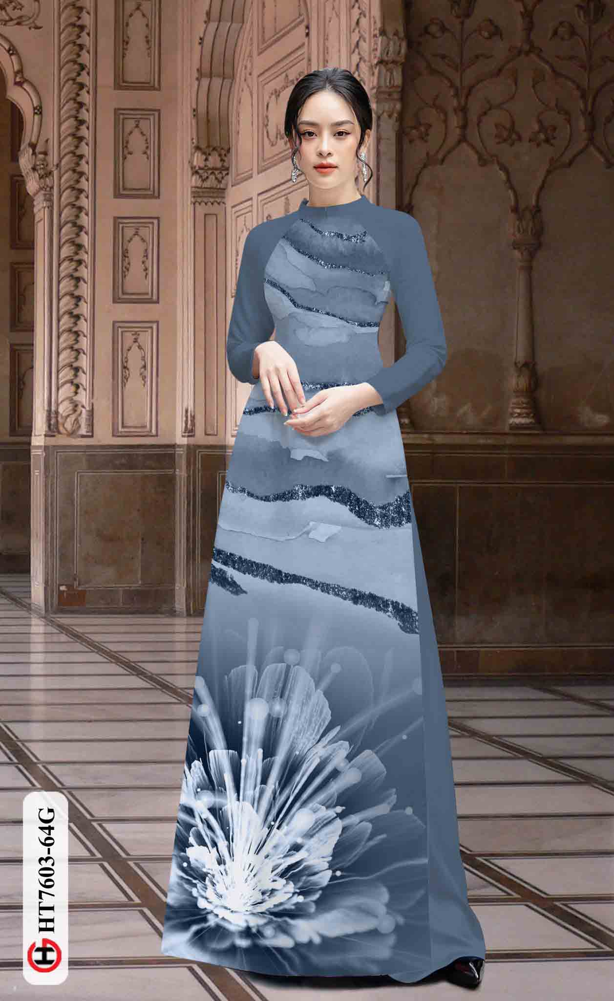 vai ao dai hoa 3d vai ao dai my my rat dep 1474220