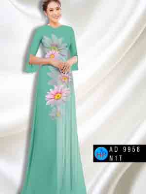 vai ao dai hoa cuc co truyen phong cach 76294