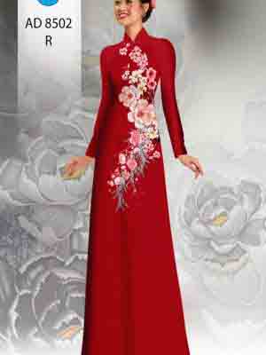 vai ao dai hoa dao duyen dang duoc chon nhieu 1467242