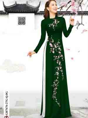 vai ao dai hoa dao rat re phong cach 199323