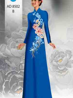 vai ao dai hoa dao re cuc hot 1767195