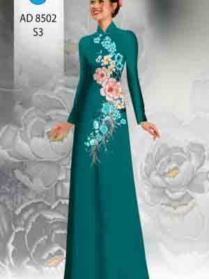 vai ao dai hoa dao truyen thong thanh lich 067283