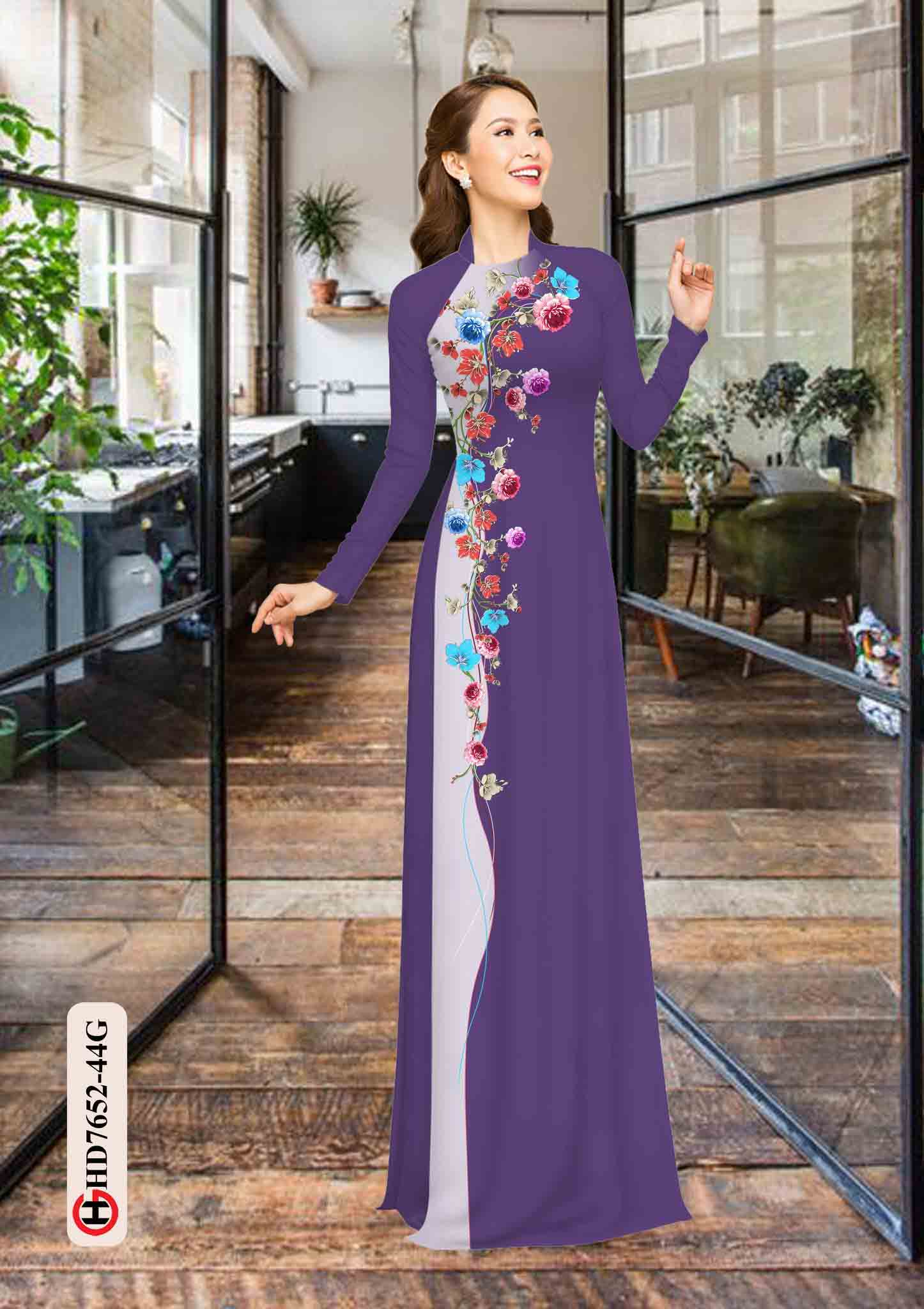 vai ao dai hoa day vai ao dai my my dep 747207