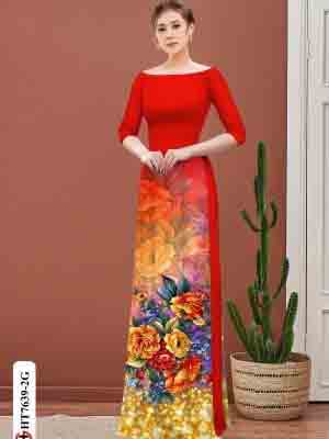 vai ao dai hoa deu truyen thong thanh lich 992108