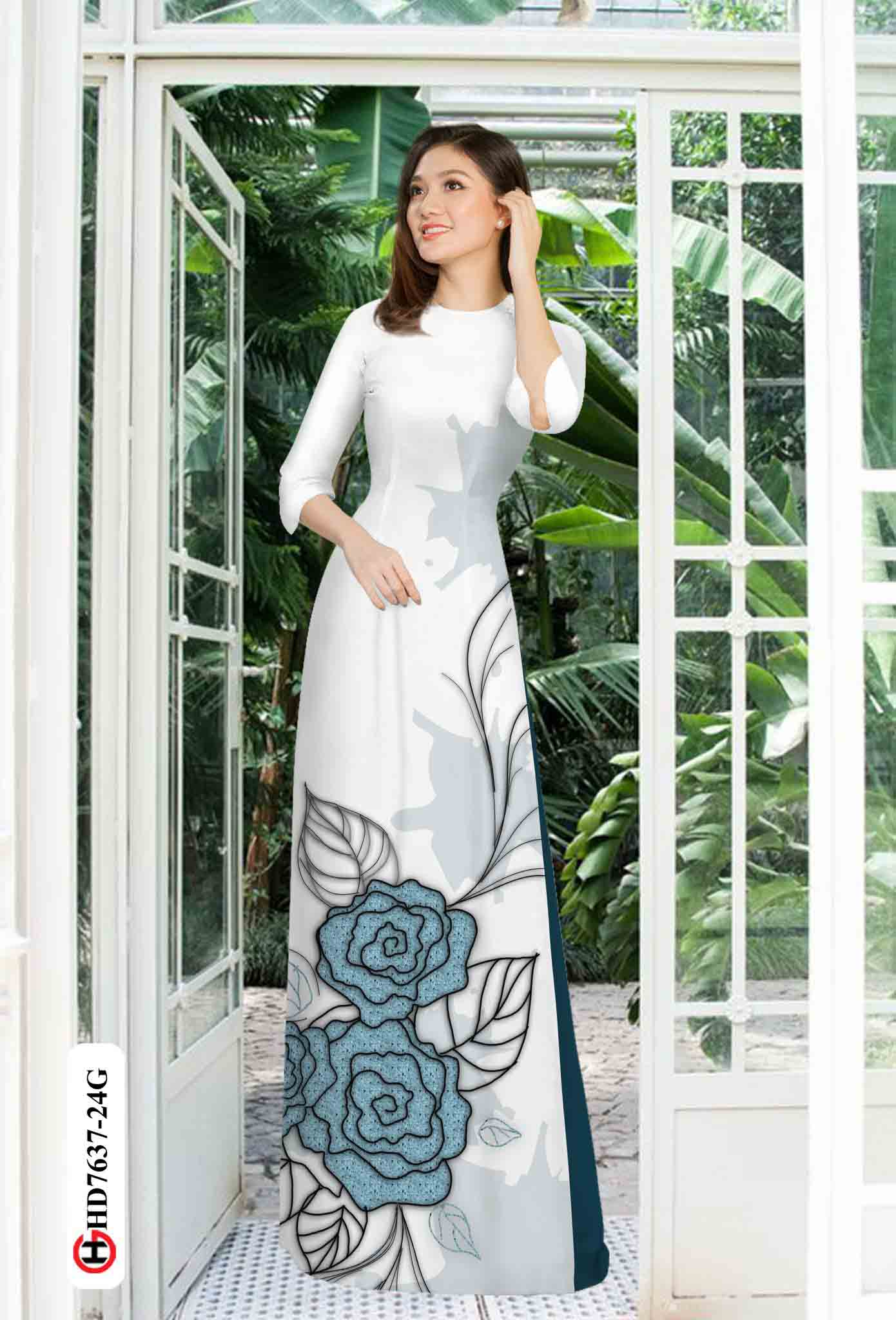 vai ao dai hoa hong re mau moi 1374180