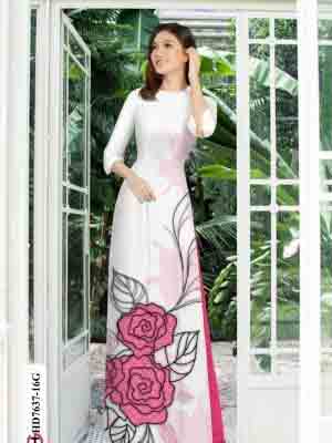 vai ao dai hoa hong shop mymy cuc hot 207478