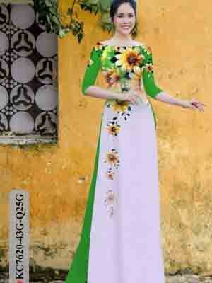 vai ao dai hoa huong duong duyen dang duoc tim nhieu 91236