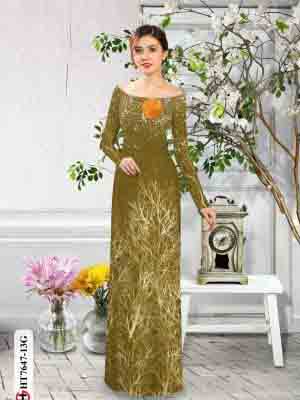 vai ao dai hoa in 3d co truyen cuc dep 1464117