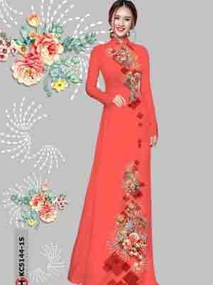 vai ao dai hoa in 3d co truyen cuc hot 183179