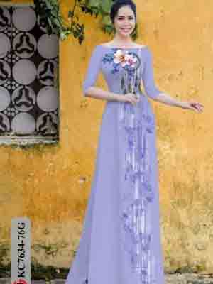 vai ao dai hoa in 3d co truyen dam tham 121957