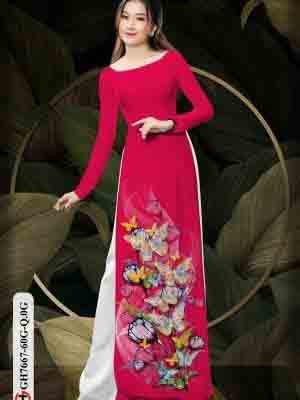 vai ao dai hoa in 3d co truyen dam tham 20367