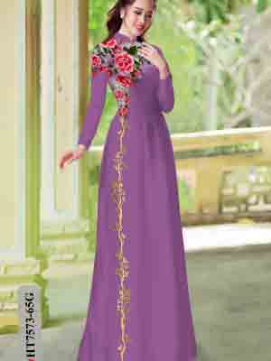 vai ao dai hoa in 3d co truyen dep 965280