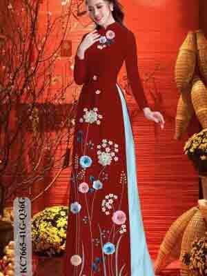 vai ao dai hoa in 3d co truyen gia tot 1678155