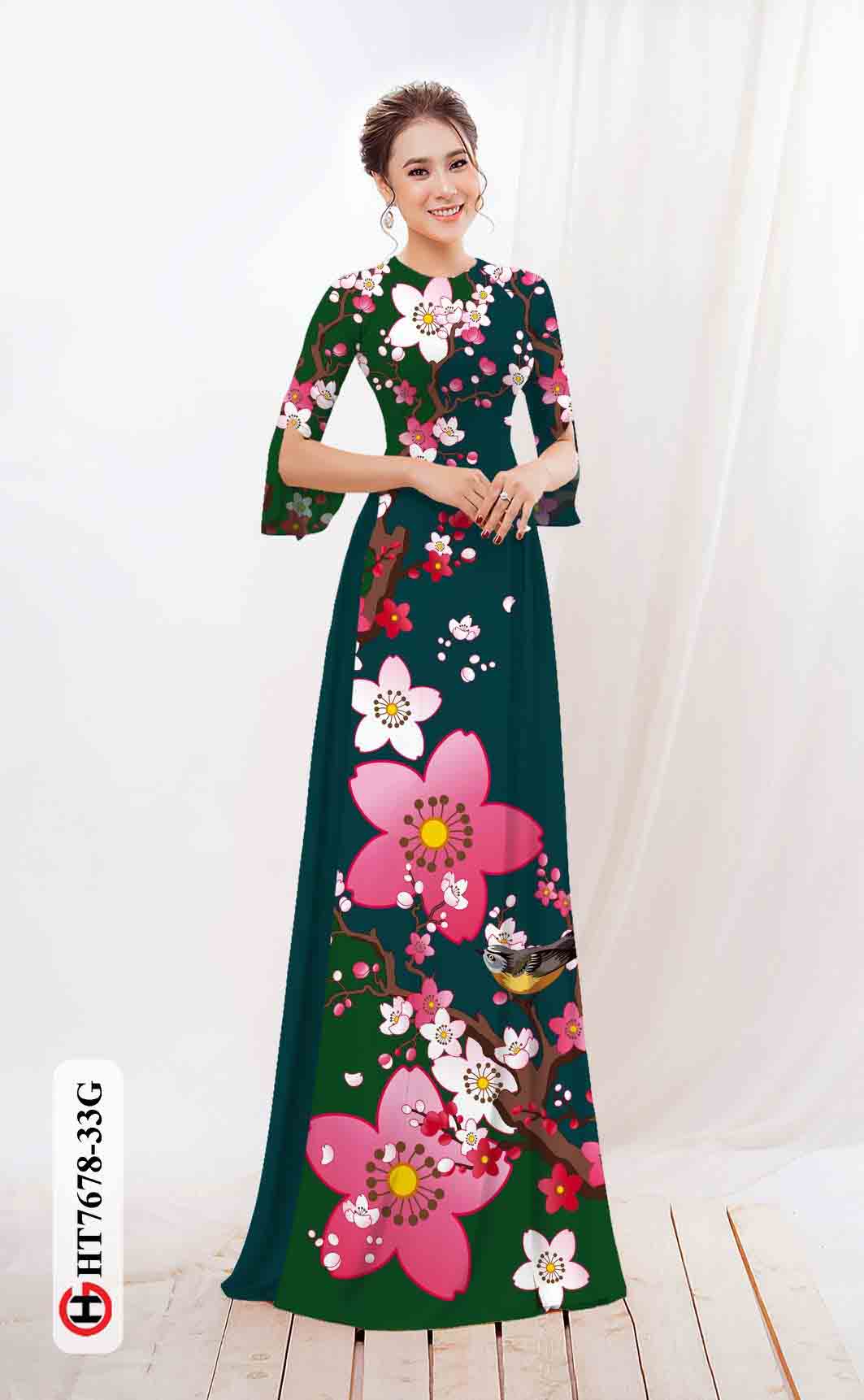 vai ao dai hoa in 3d co truyen long lanh 307200