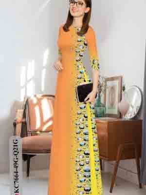 vai ao dai hoa in 3d dang ngoc cuc dep 169297