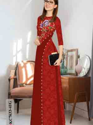 vai ao dai hoa in 3d dang ngoc cuc hot 1610273