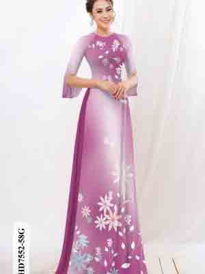 vai ao dai hoa in 3d dang ngoc cuc hot 423120