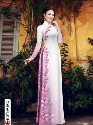 vai ao dai hoa in 3d dang ngoc da dang 011199