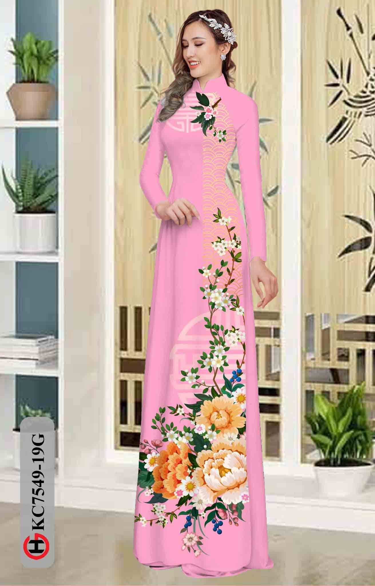 vai ao dai hoa in 3d dang ngoc thanh lich 904267