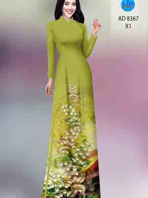 vai ao dai hoa in 3d doc dao long lanh 9073