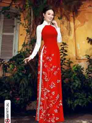 vai ao dai hoa in 3d duyen dang dang hot 1785187