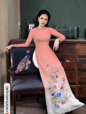 vai ao dai hoa in 3d duyen dang dep 1268270