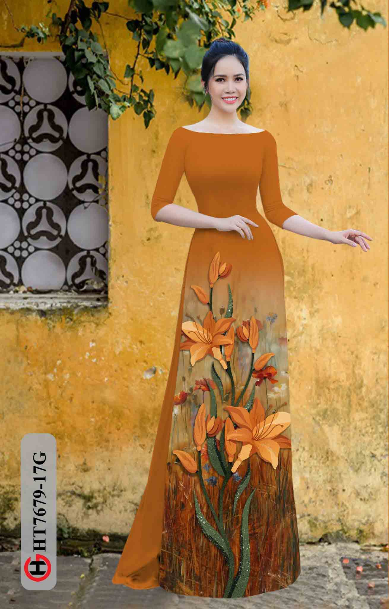 vai ao dai hoa in 3d duyen dang duoc tim nhieu 39843