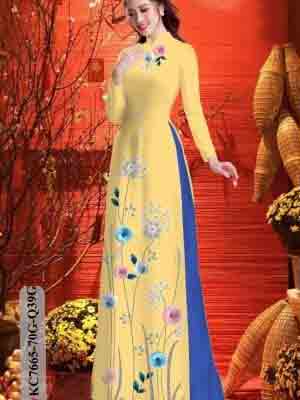 vai ao dai hoa in 3d duyen dang nam nay 117845