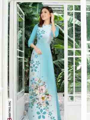 vai ao dai hoa in 3d duyen dang rat dep 148113