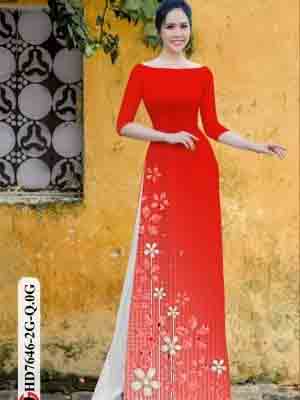 vai ao dai hoa in 3d gia re duoc chon nhieu 1155266