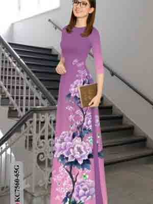 vai ao dai hoa in 3d gia re duoc chon nhieu 345245