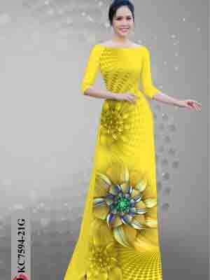 vai ao dai hoa in 3d gia re duoc chon nhieu 868224